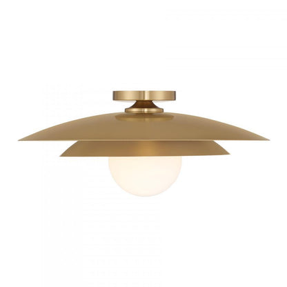Savoy House Sherrer 1-Light Ceiling Light Warm Brass