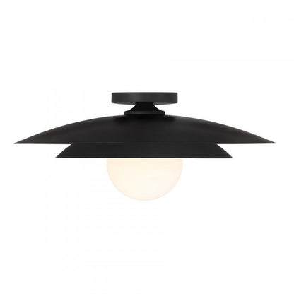 Savoy House Sherrer 1-Light Ceiling Light Matte Black