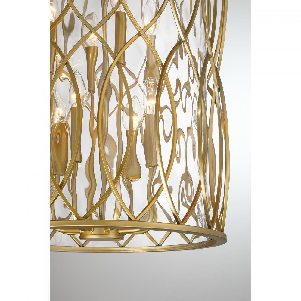 Savoy House Snowden 8-Light Pendant in Burnished Brass, Savoy House 7-2004-8-171 ALXL7
