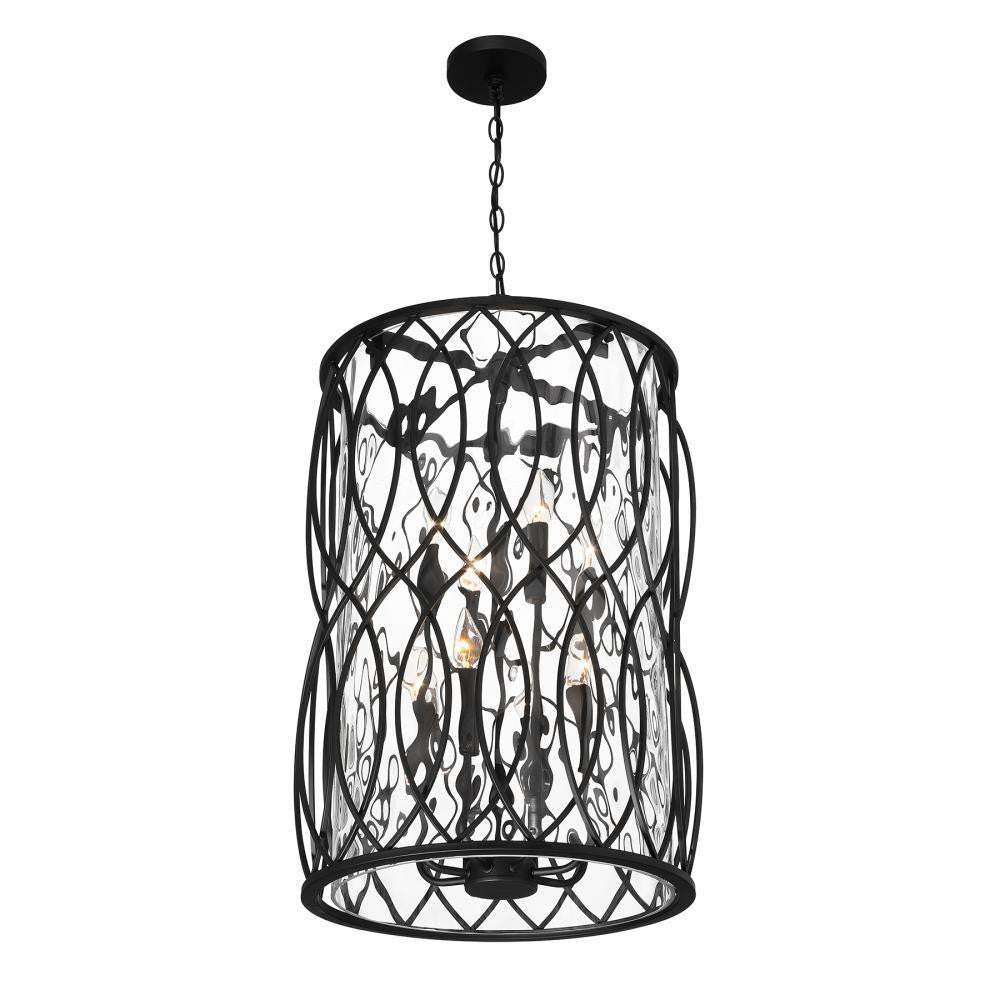 Savoy House Snowden 8-Light Pendant in Matte Black, Savoy House 7-2004-8-89 ALXL8