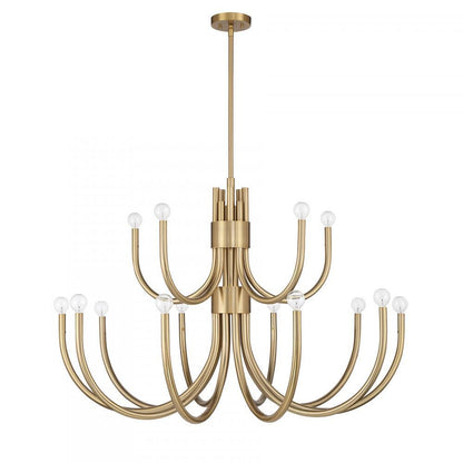 Savoy House Sorrento 15-Light Chandelier Noble Brass
