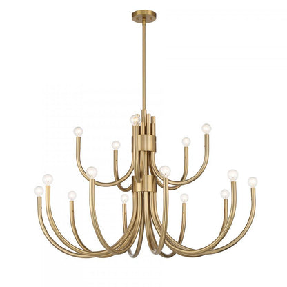 Savoy House Sorrento 15-Light Chandelier Satin Nickel