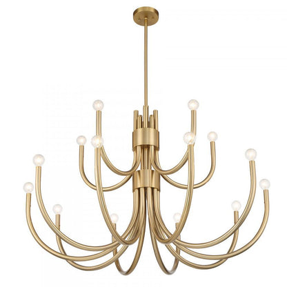 Savoy House Sorrento 15-Light Chandelier in Noble Brass, Savoy House 1-6682-15-127 ALYL9