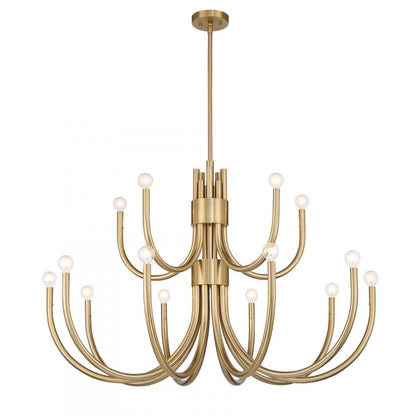 Savoy House Sorrento 15-Light Chandelier in Noble Brass, Savoy House 1-6682-15-127 ALYL9