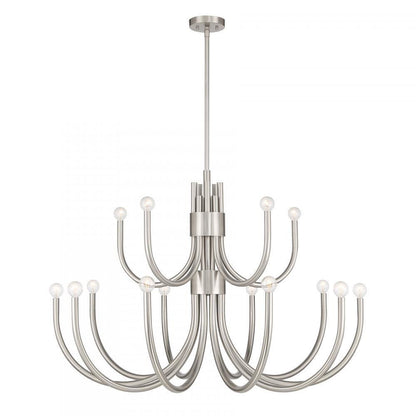 Savoy House Sorrento 15-Light Chandelier in Satin Nickel, Savoy House 1-6682-15-SN ALYLC