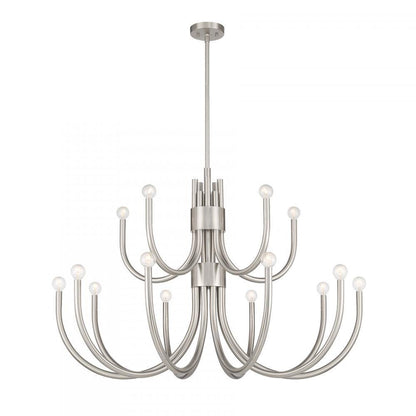 Savoy House Sorrento 15-Light Chandelier in Satin Nickel, Savoy House 1-6682-15-SN ALYLC