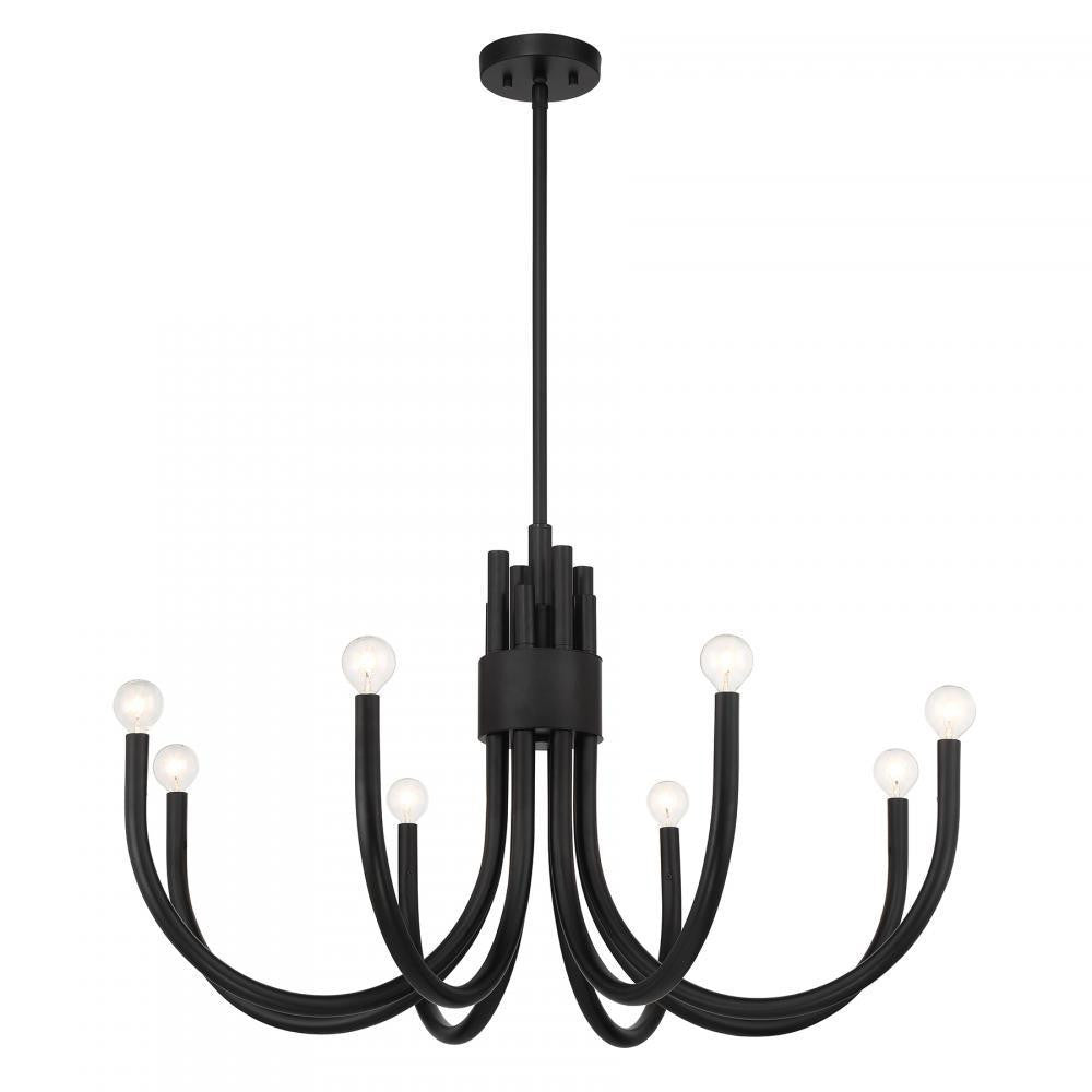 Savoy House Sorrento 8-Light Chandelier in Matte Black, Savoy House 1-6680-8-89 ALYL7