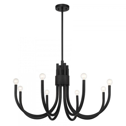 Savoy House Sorrento 8-Light Chandelier in Matte Black, Savoy House 1-6680-8-89 ALYL7