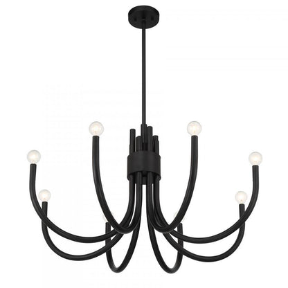 Savoy House Sorrento 8-Light Chandelier in Matte Black, Savoy House 1-6680-8-89 ALYL7