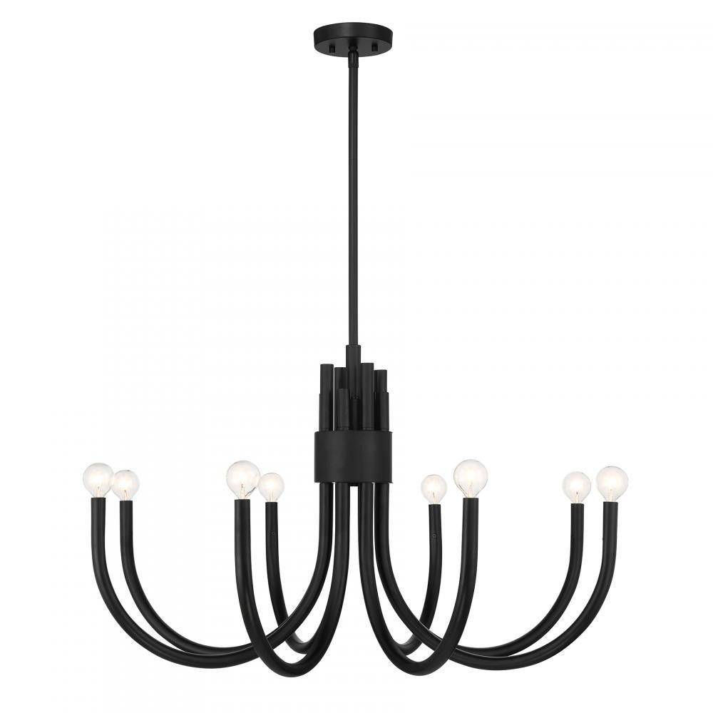 Savoy House Sorrento 8-Light Chandelier in Matte Black, Savoy House 1-6680-8-89 ALYL7