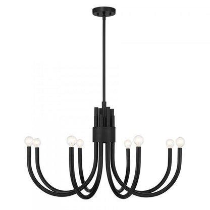 Savoy House Sorrento 8-Light Chandelier in Matte Black, Savoy House 1-6680-8-89 ALYL7