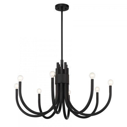 Savoy House Sorrento 8-Light Chandelier in Matte Black, Savoy House 1-6680-8-89 ALYL7