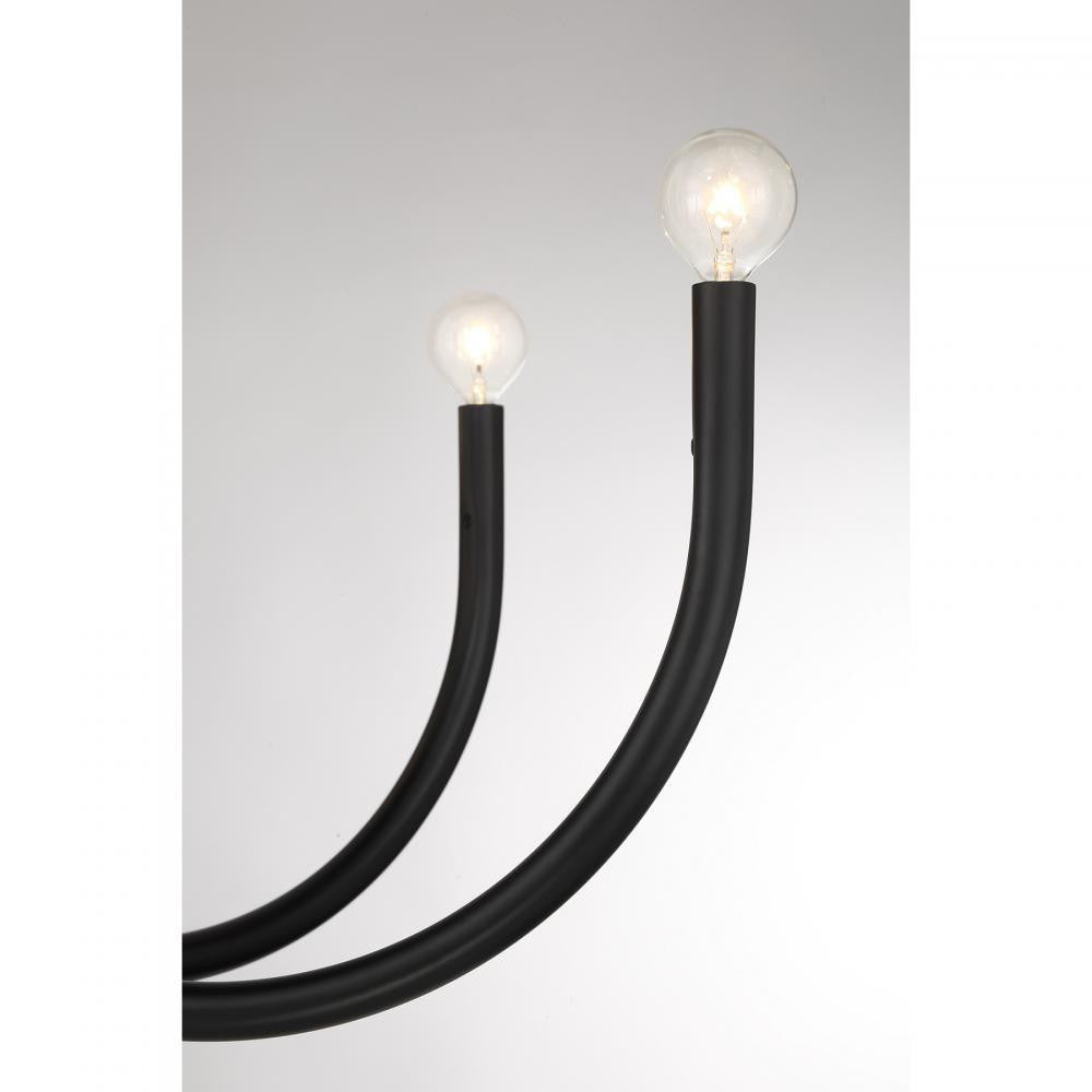 Savoy House Sorrento 8-Light Chandelier in Matte Black, Savoy House 1-6680-8-89 ALYL7