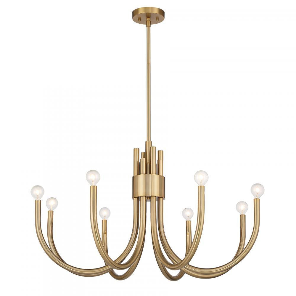 Savoy House Sorrento 8-Light Chandelier in Noble Brass, Savoy House 1-6680-8-127 ALYL6