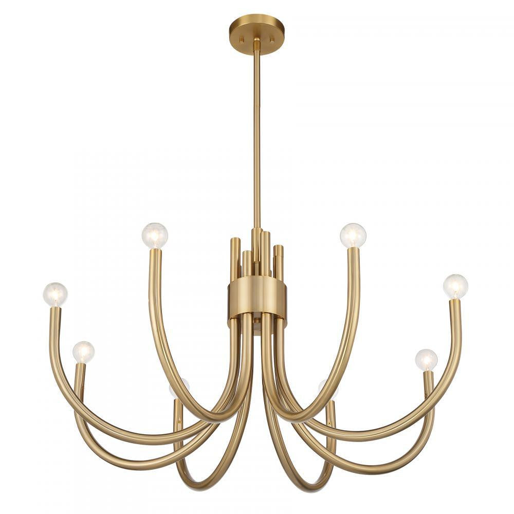 Savoy House Sorrento 8-Light Chandelier in Noble Brass, Savoy House 1-6680-8-127 ALYL6