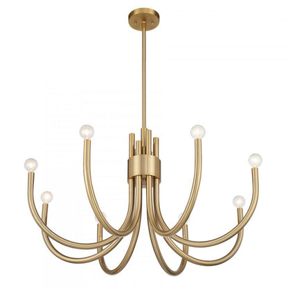 Savoy House Sorrento 8-Light Chandelier in Noble Brass, Savoy House 1-6680-8-127 ALYL6