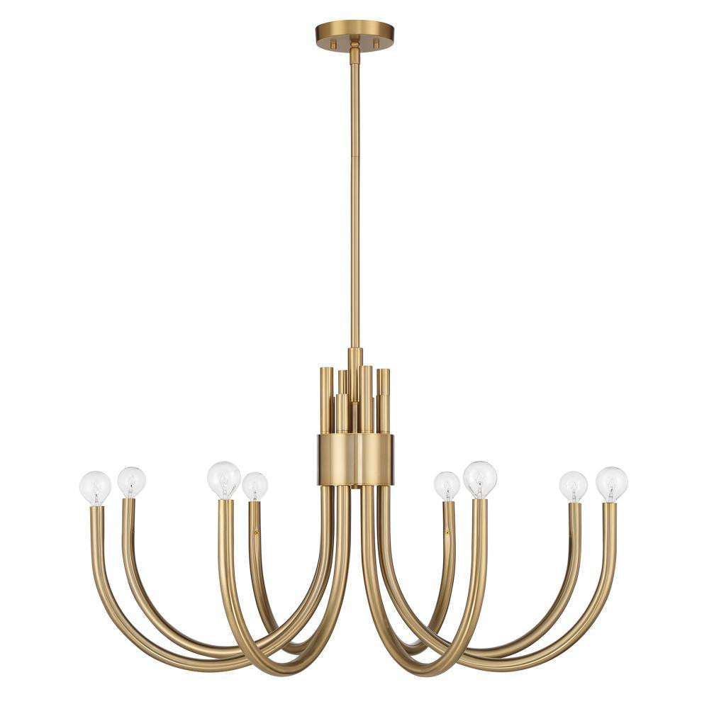 Savoy House Sorrento 8-Light Chandelier Noble Brass