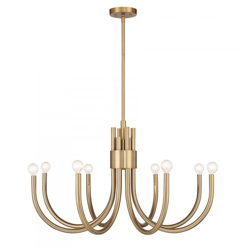 Savoy House Sorrento 8-Light Chandelier in Noble Brass, Savoy House 1-6680-8-127 ALYL6