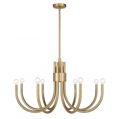 Savoy House Sorrento 8-Light Chandelier in Noble Brass, Savoy House 1-6680-8-127 ALYL6