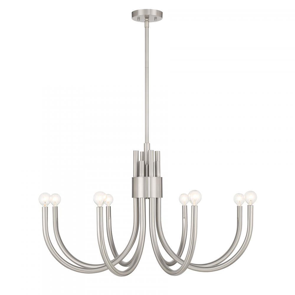 Savoy House Sorrento 8-Light Chandelier in Satin Nickel, Savoy House 1-6680-8-SN ALYL8