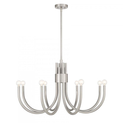 Savoy House Sorrento 8-Light Chandelier in Satin Nickel, Savoy House 1-6680-8-SN ALYL8