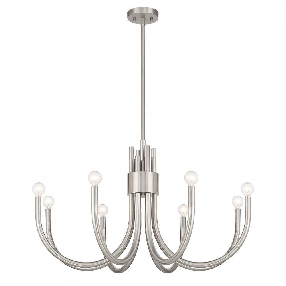 Savoy House Sorrento 8-Light Chandelier in Satin Nickel, Savoy House 1-6680-8-SN ALYL8