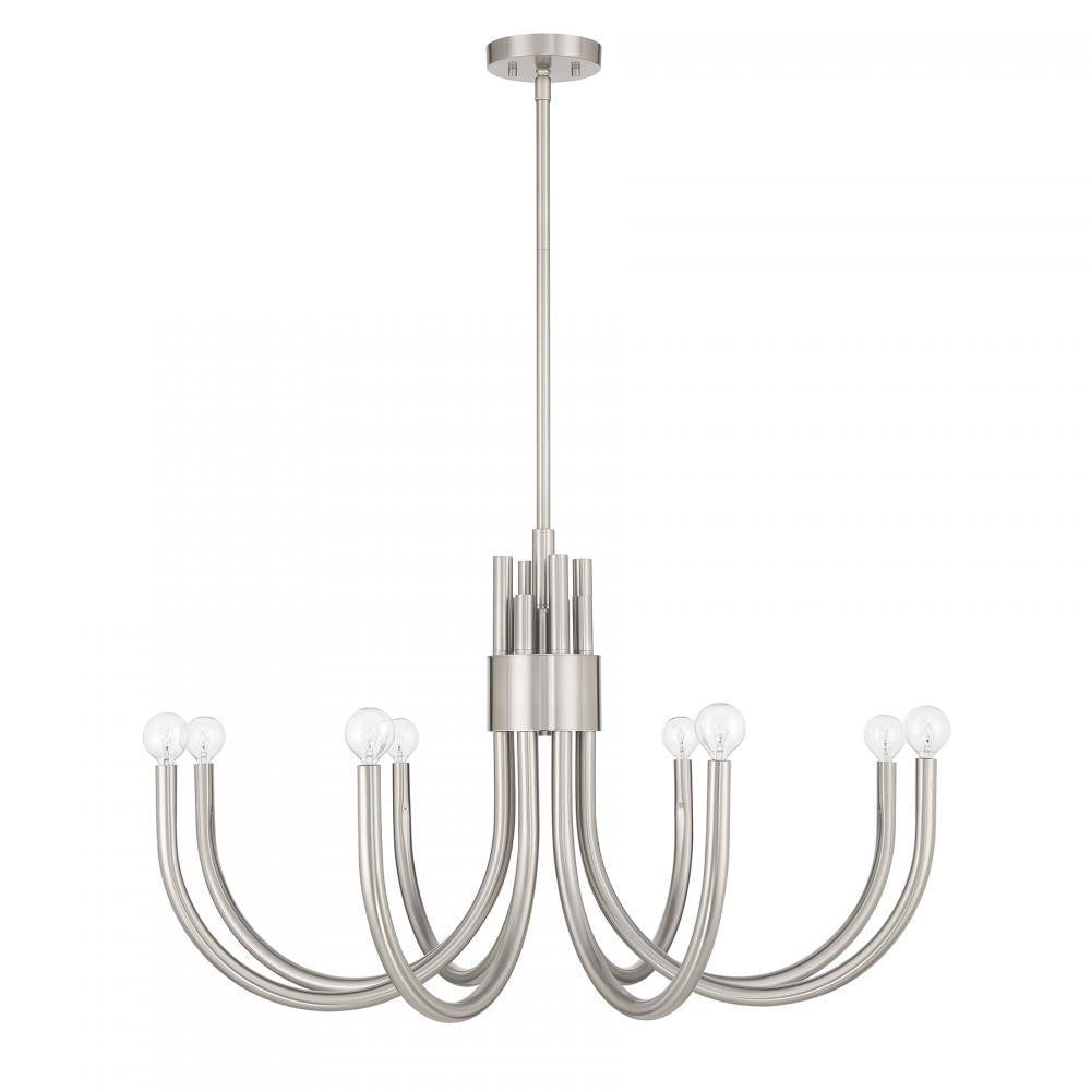 Savoy House Sorrento 8-Light Chandelier in Satin Nickel, Savoy House 1-6680-8-SN ALYL8