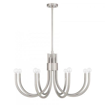 Savoy House Sorrento 8-Light Chandelier in Satin Nickel, Savoy House 1-6680-8-SN ALYL8