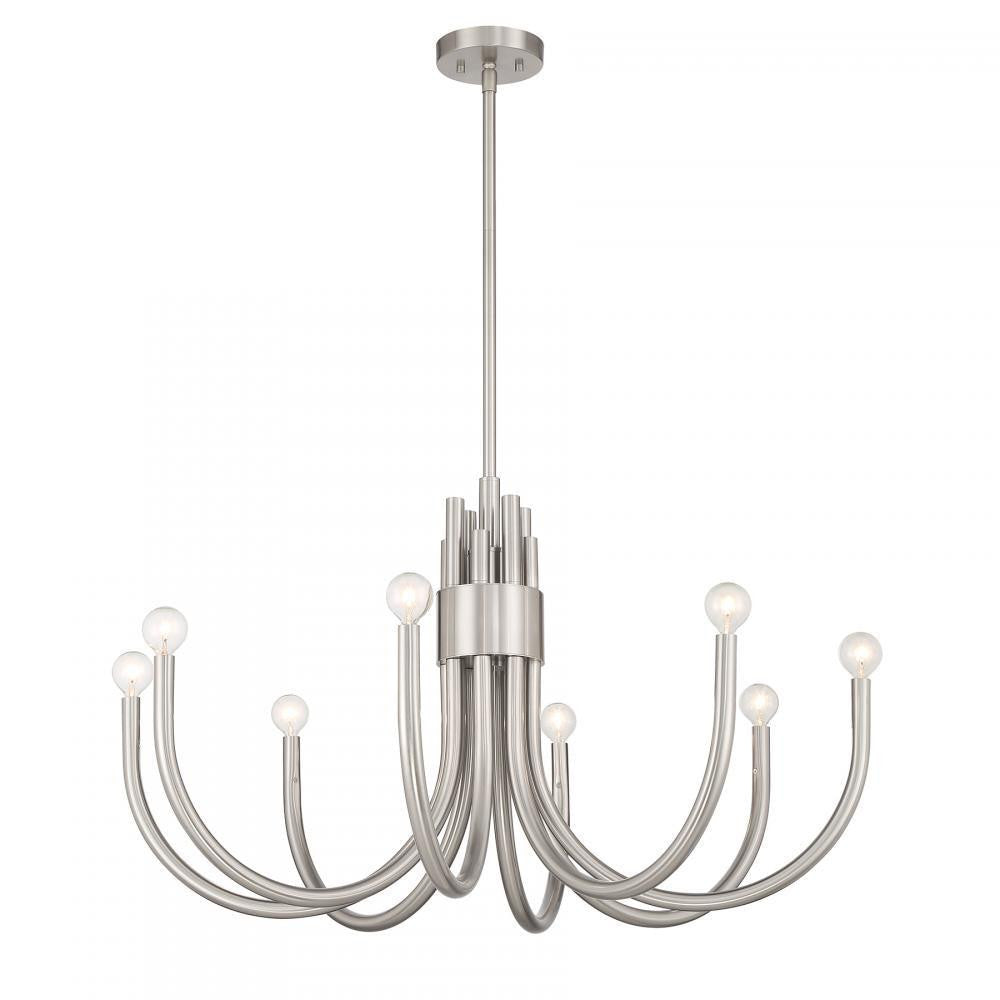 Savoy House Sorrento 8-Light Chandelier in Satin Nickel, Savoy House 1-6680-8-SN ALYL8