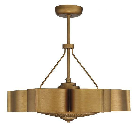 Savoy House Stockholm Fandelier, 6-Light, Gold Patina, 31"W (39-FD-125-54 AHUYN)
