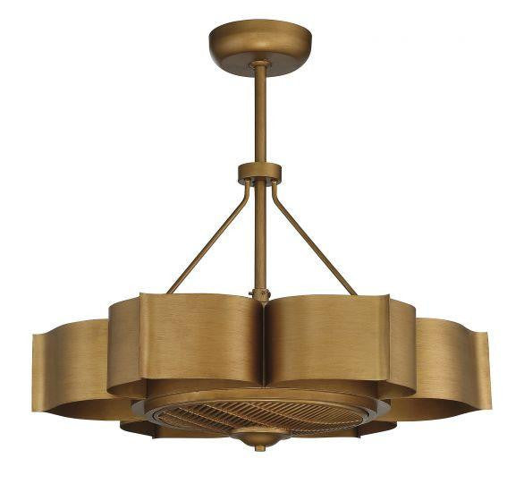 Savoy House Stockholm Fandelier, 6-Light, Gold Patina, 31"W (39-FD-125-54 AHUYN)