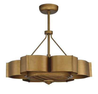 Savoy House Stockholm Fandelier, 6-Light, Gold Patina, 31"W (39-FD-125-54 AHUYN)