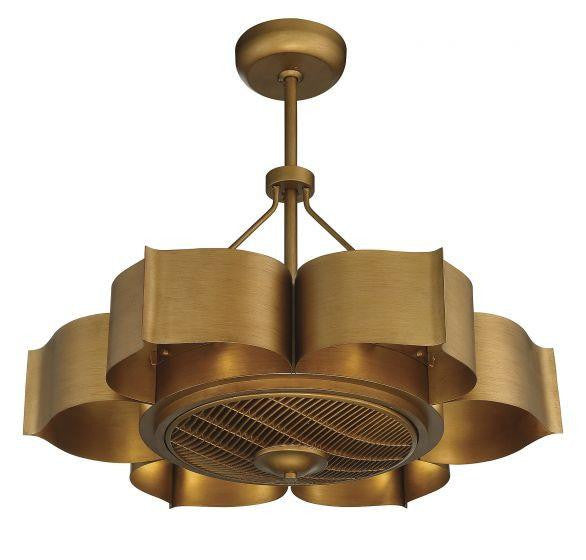 Savoy House Stockholm Fandelier, 6-Light, Gold Patina, 31"W (39-FD-125-54 AHUYN)