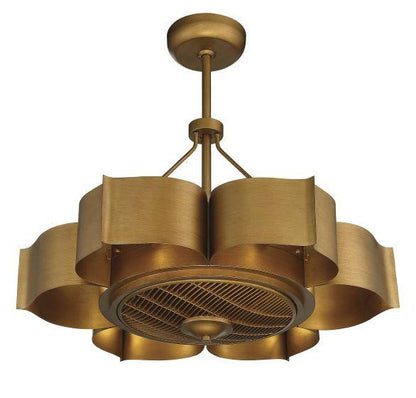 Savoy House Stockholm Fandelier, 6-Light, Gold Patina, 31"W (39-FD-125-54 AHUYN)
