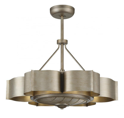 Savoy House Stockholm Fandelier, 6-Light, Silver Patina, 31"W (39-FD-125-53 AHU0Y)