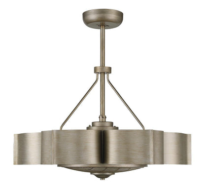 Savoy House Stockholm Fandelier, 6-Light, Silver Patina, 31"W (39-FD-125-53 AHU0Y)