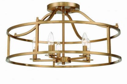 Savoy House Stockton Ceiling Light, 5-Light, Warm Brass, 24"W (6-1679-5-322 ALQPT)
