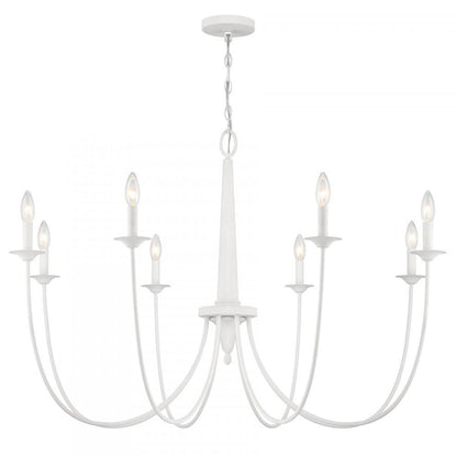 Savoy House Stonecrest 8-Light Chandelier in Bisque White, Savoy House 1-1202-8-83 ALWMA