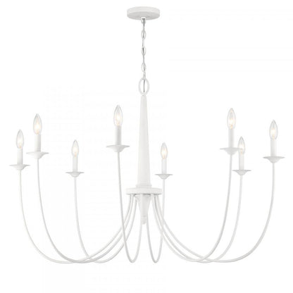 Savoy House Stonecrest 8-Light Chandelier in Bisque White, Savoy House 1-1202-8-83 ALWMA