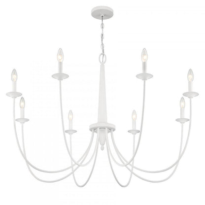 Savoy House Stonecrest 8-Light Chandelier in Bisque White, Savoy House 1-1202-8-83 ALWMA