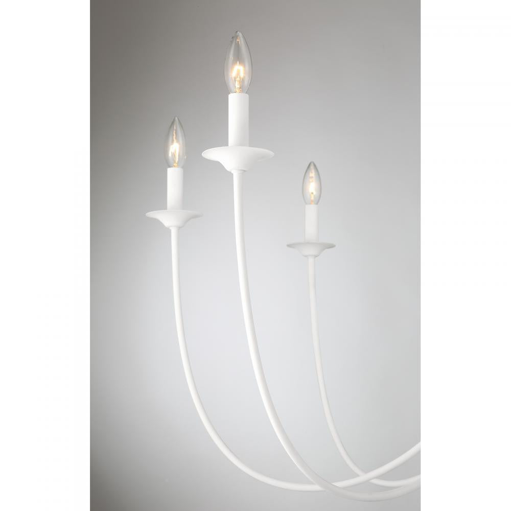 Savoy House Stonecrest 8-Light Chandelier in Bisque White, Savoy House 1-1202-8-83 ALWMA