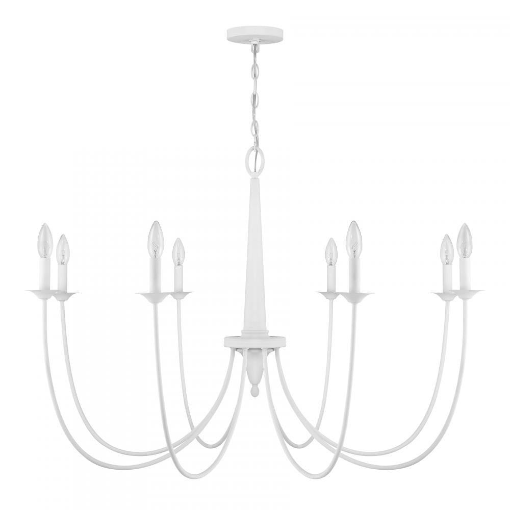 Savoy House Stonecrest 8-Light Chandelier in Bisque White, Savoy House 1-1202-8-83 ALWMA
