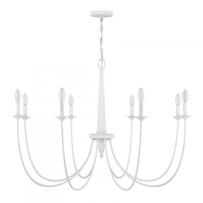 Savoy House Stonecrest 8-Light Chandelier in Bisque White, Savoy House 1-1202-8-83 ALWMA