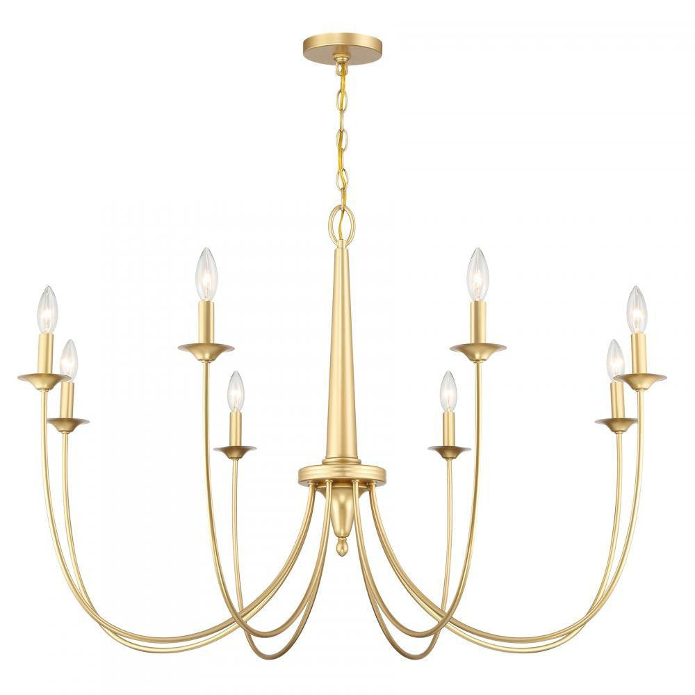 Savoy House Stonecrest 8-Light Chandelier in French Gold, Savoy House 1-1202-8-186 ALWM9