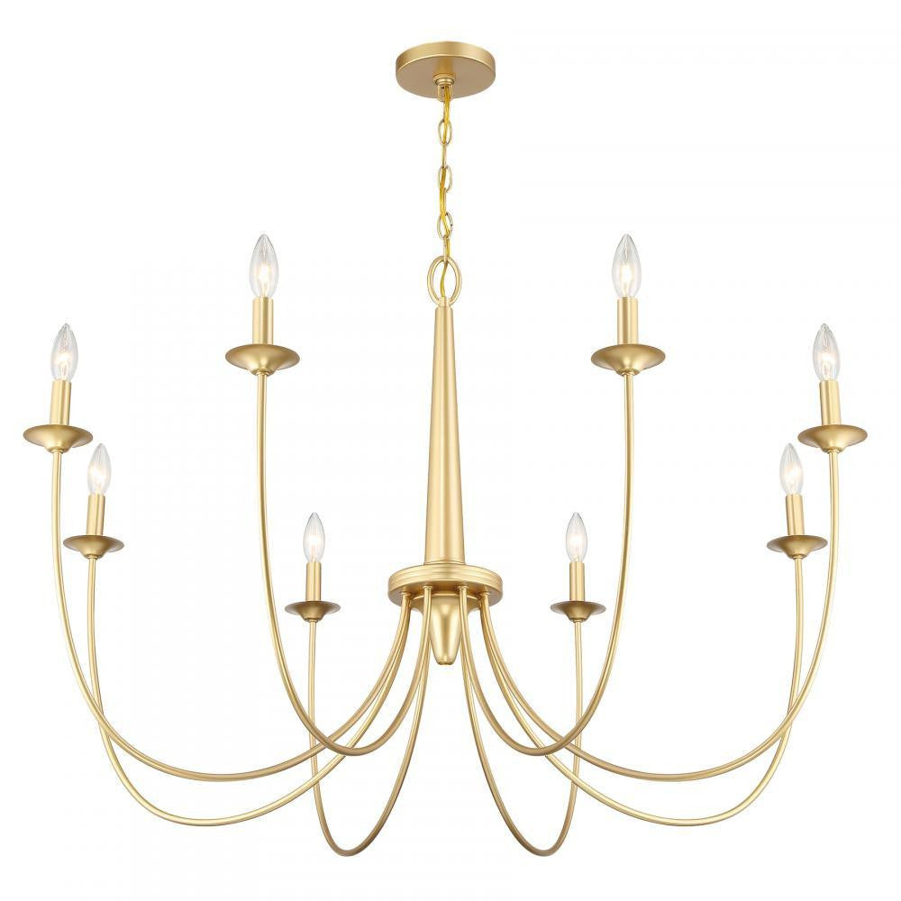 Savoy House Stonecrest 8-Light Chandelier Bisque White