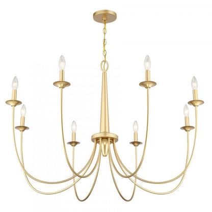Savoy House Stonecrest 8-Light Chandelier Bisque White