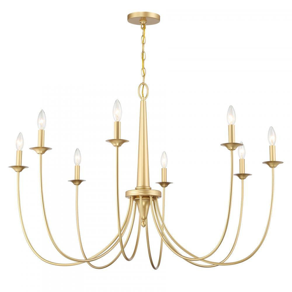Savoy House Stonecrest 8-Light Chandelier Matte Black