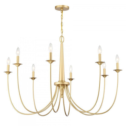 Savoy House Stonecrest 8-Light Chandelier Matte Black