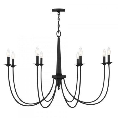 Savoy House Stonecrest 8-Light Chandelier in Matte Black, Savoy House 1-1202-8-89 ALWMC