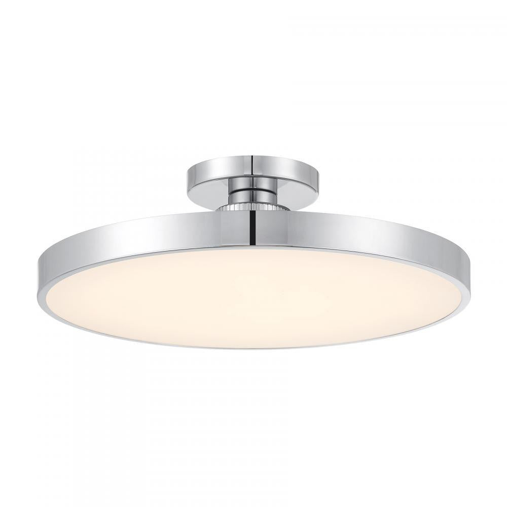Savoy House Thayer 1-Light LED Ceiling Light Chrome